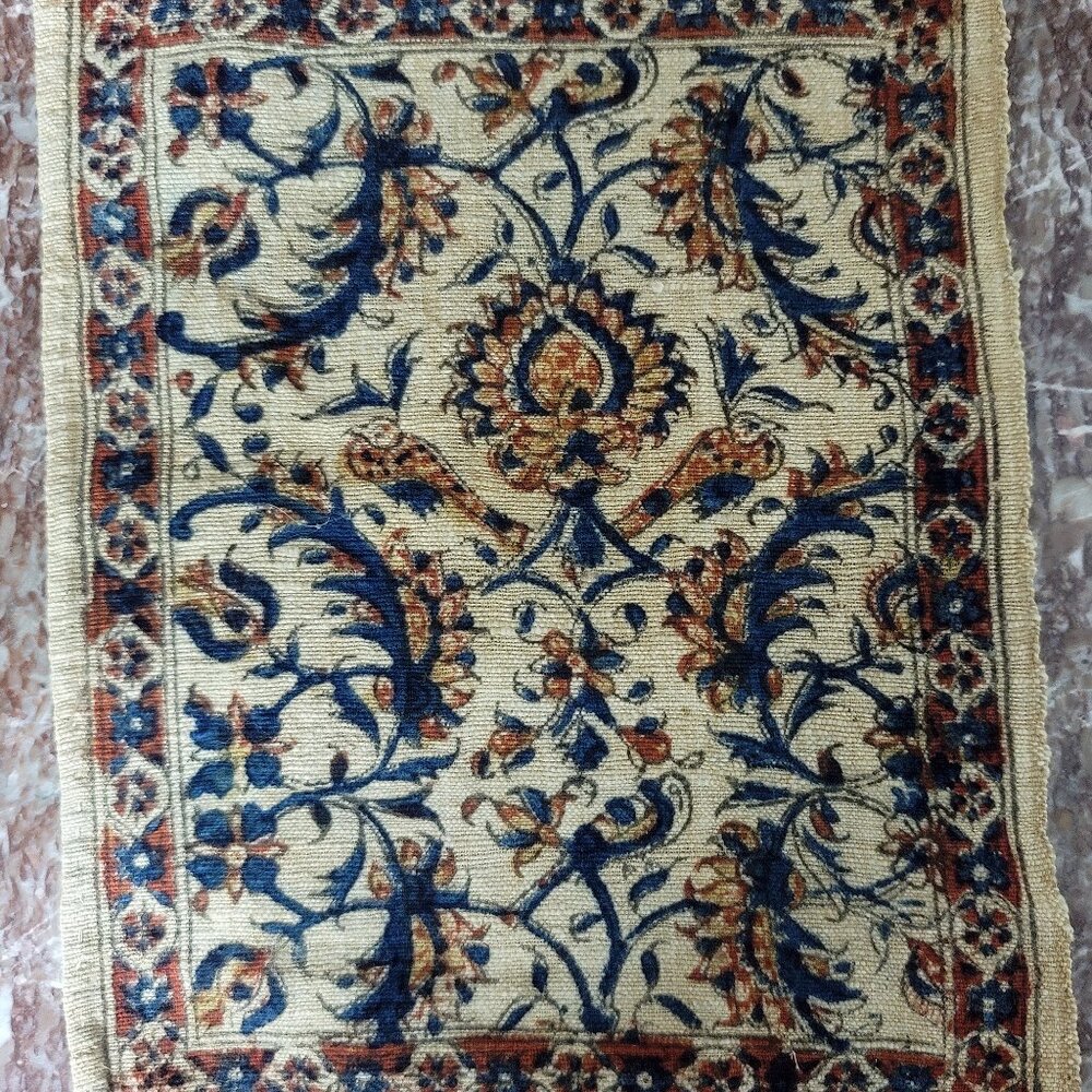 Hand Blocked Rug Prints Table Art Decor